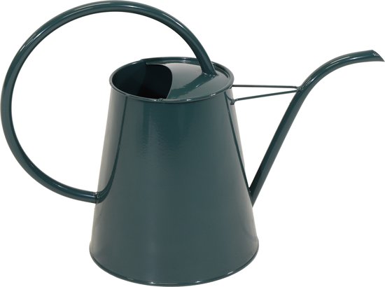 Mega Collections Arrosoir/arrosoir pour plantes Olivera - métal - vert foncé - 3 litres - avec bec long - 39 x 17 x 28 cm