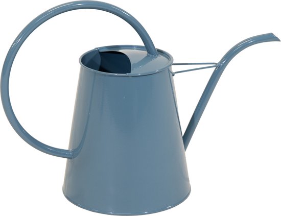 Mega Collections Arrosoir/arrosoir pour plantes Olivera - métal - bleu - 3 litres - avec bec long - 39 x 17 x 28 cm