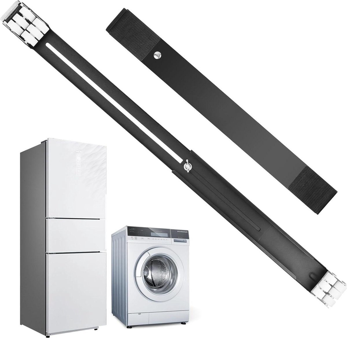 Wasmachine verhoger verstelbare meubelsokkel - belasting 300 kg - met rem - verstelbaar 45-70 cm - voor koelkast, wasmachine, droger, vriezer Wasmachine verhoger