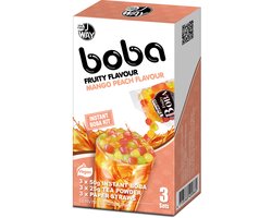JWAY Instant Boba Bubble Tea – Mango Peach - 3 Porties Image