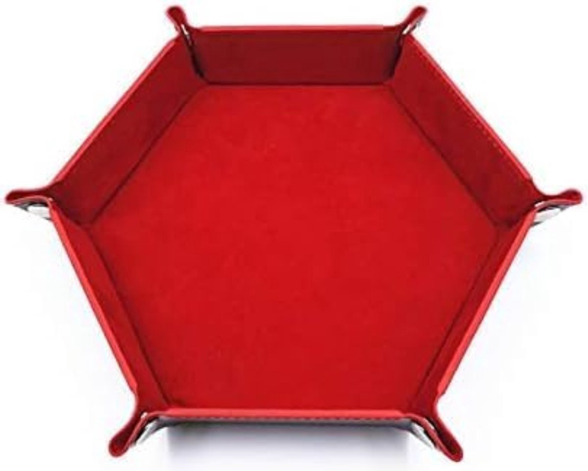 Opvouwbare Dobbelstenenlade voor Dobbelstenen - Draagbare Dobbelbak - Compact Dobbelaccessoire voor Dobbelspellen - Opvouwbare Dobbelbak met Zachte Voering - Speelplezier Overal En Altijd