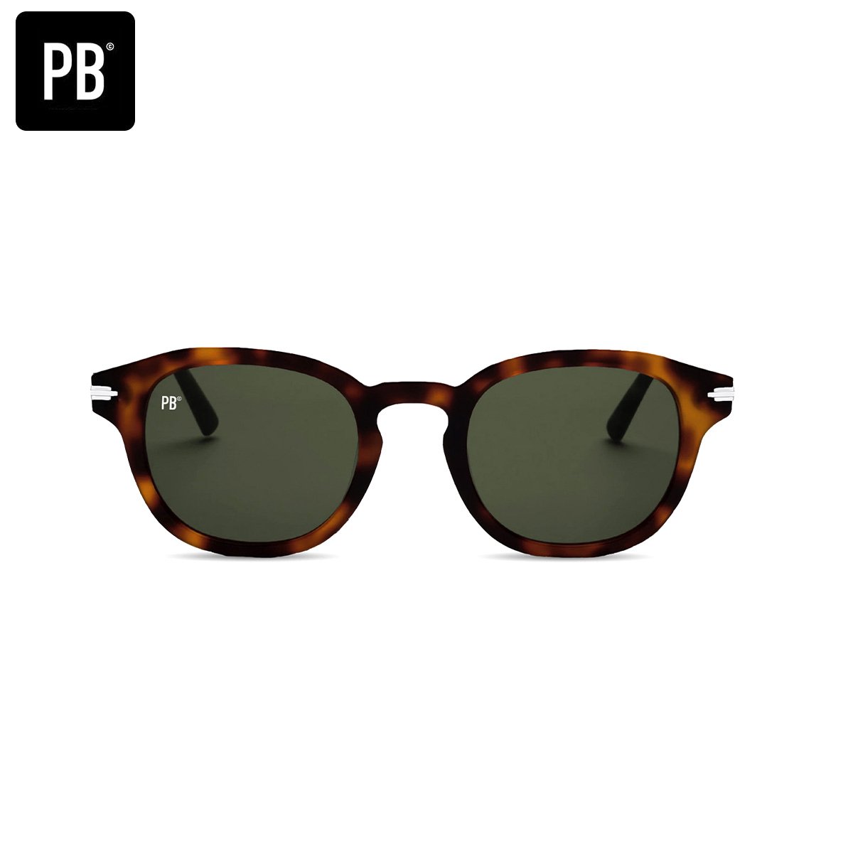 PB Sunglasses Aspen Demi - Zonnebril heren en dames - Gepolariseerd - Ronde zonnebril - Sterk frame van acetaat