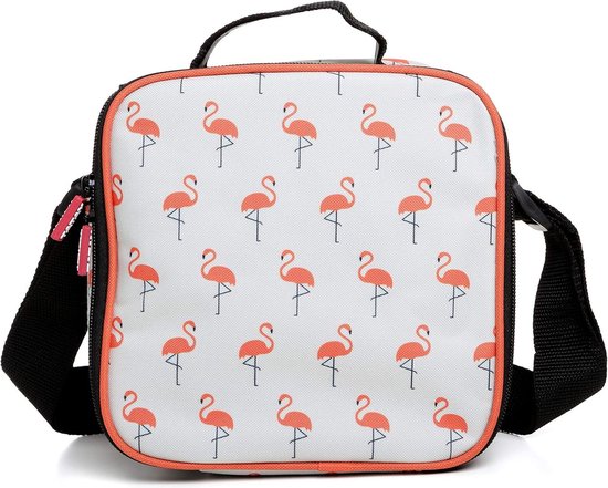 Vrijetijdskoeltas met luchtdichte doekjes - Urban Food - Flamingo Print - 3 liter - 225x10x22 cm van Urban Food — afbeelding 5