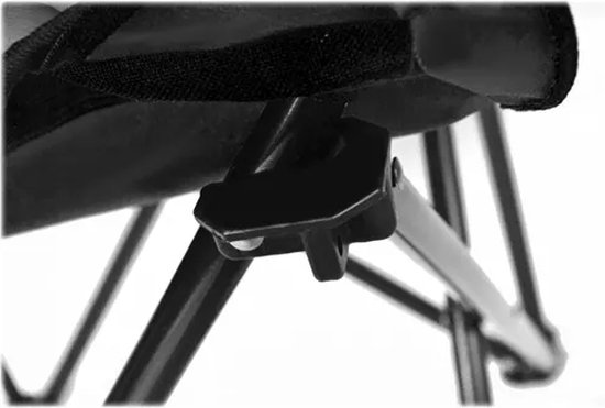 MOZY - Visstoel - Zwart - tot 100 kg - met Bekerhouder - Inklapbaar - Campingstoel - Vissen - Vissersstoeltje van MOZY® — afbeelding 5