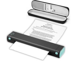 Neveda® Draadloze Thermische Printer - Werkt op Bluetooth & Wifi - Draadloos - Draagbaar - Thermal printer - Incl. App & Papier - a4 printer zonder inkt