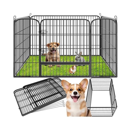 Enclos pour chiots - Enclos pour chiens - Enclos pour animaux - Tente pour chiots - Chenil - Bench - Box pliable pour animaux - 70 Cm