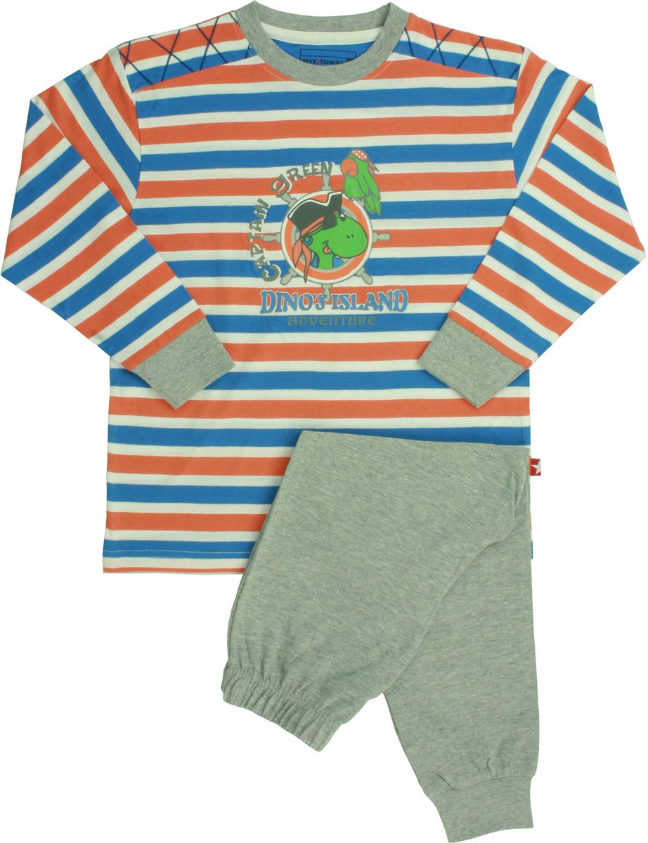 Blue Dock Jongens Pyjama - 100% Katoen - Lange Mouwen - Maat 116