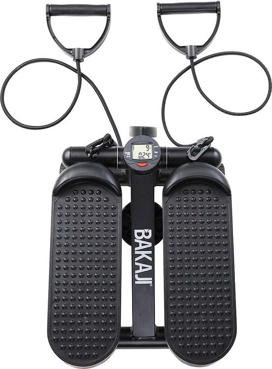 BAKAJI Stepper Training Fitness Cardio Beine Bauch Hüfte mit LCD-Display Kalorien und Zeit