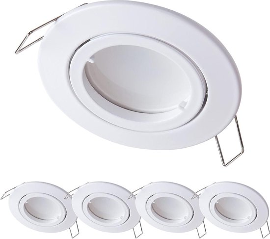 LED inbouwspots rond wit mat 5 W warm wit dimbaar - GU10 module