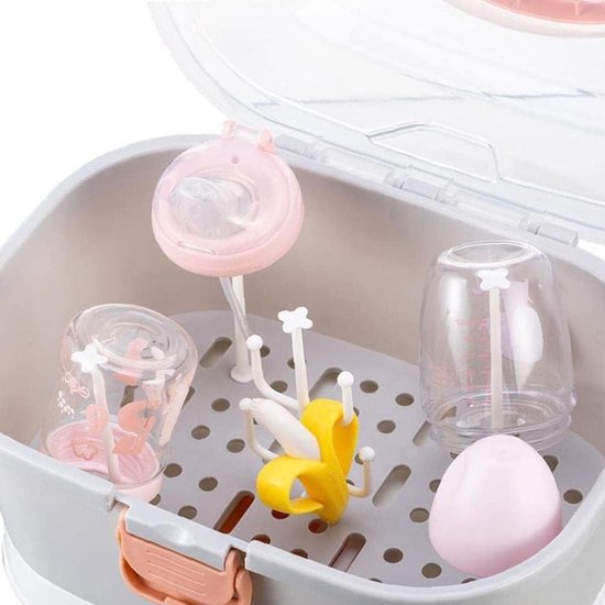 Opbergorganizer voor babyflessen - opslag met droogrek voor babyflessen
