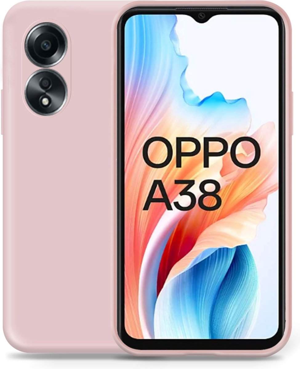 Hoesje geschikt voor OPPO A38 - Liquid Back Case Cover Rose
