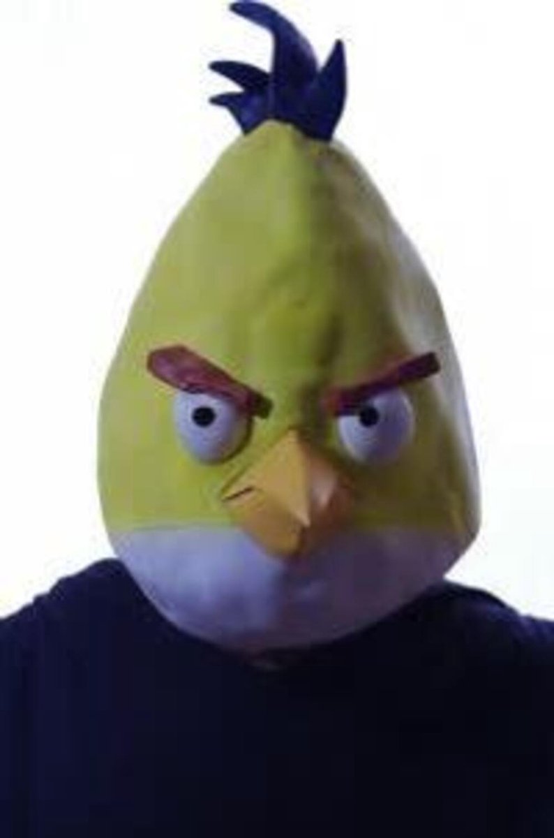 Goedkoopste Angry bird mask Yellow