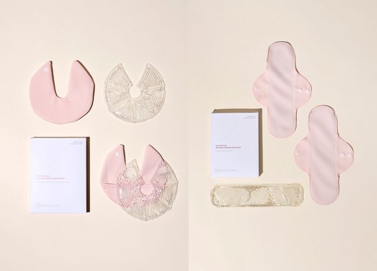 Essentuary Kraampakket Koud en Warm Verzachtend Kraamverband & Borstkompressen Therapie Parelkompressen Herbruikbaar Wasbaar Kraamvrouw Postpartum