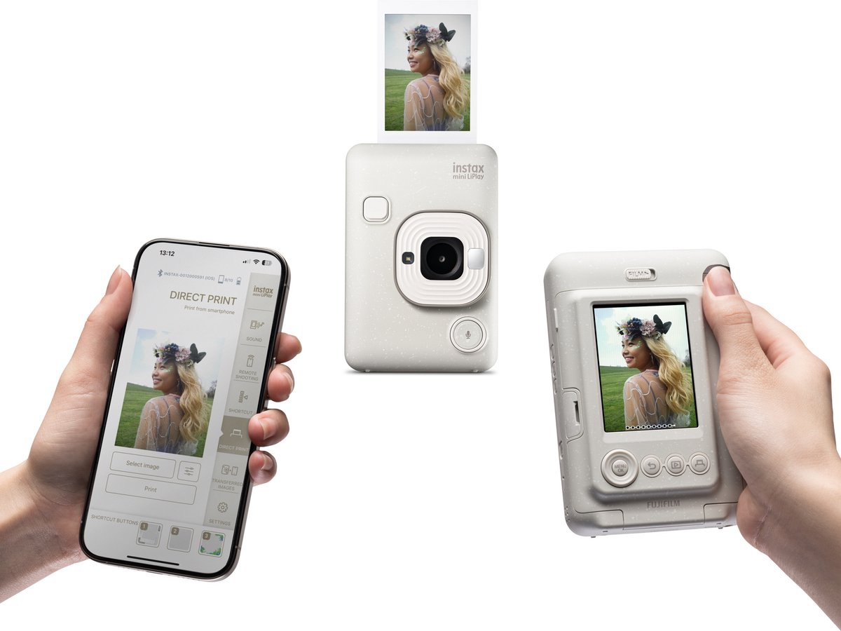 FUJIFILM instax mini LiPlay - Hybride Instant Camera Wit thumbnail 2