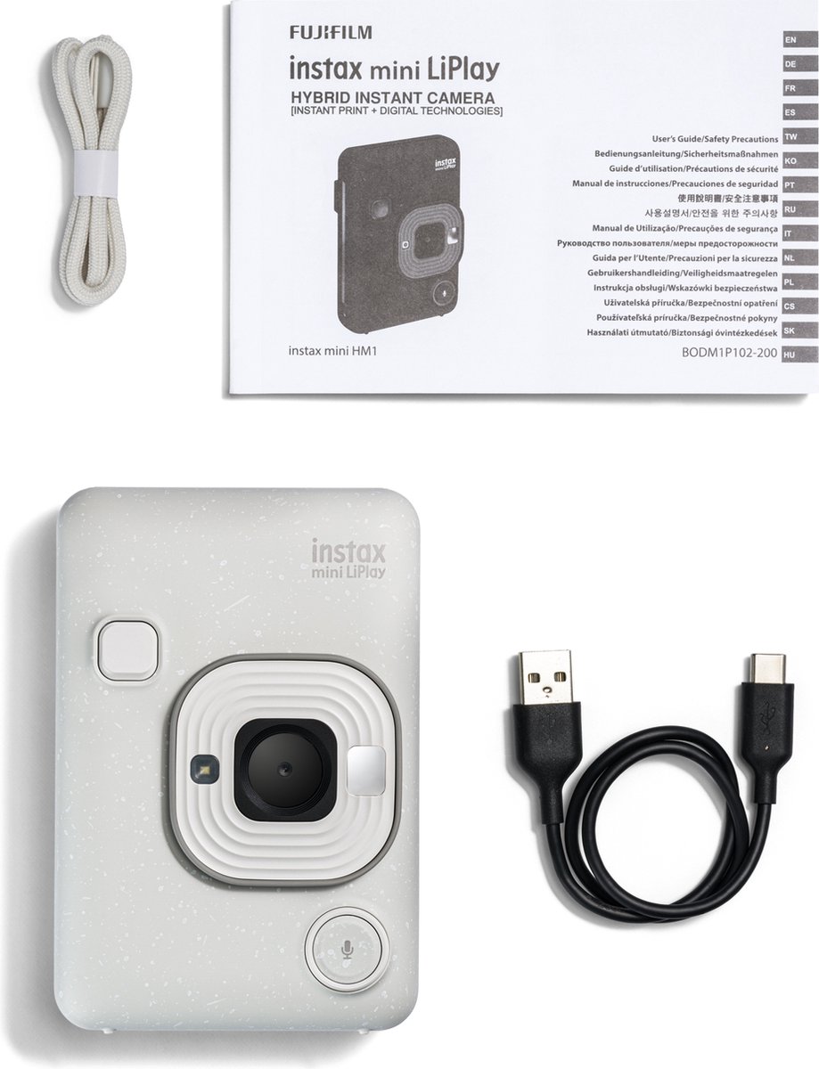 FUJIFILM instax mini LiPlay - Hybride Instant Camera Wit thumbnail 5