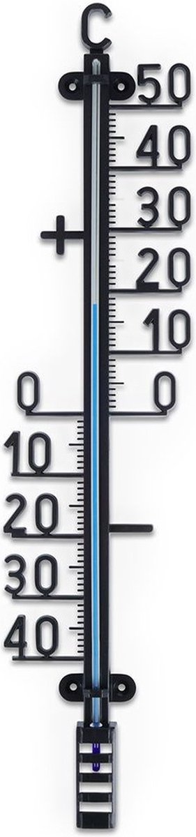 Buitenthermometer Zwart 41 cm - Thermometer voor Buiten - Temperatuurmeter