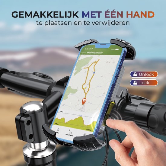 Support Téléphone Universel Rotatif 360° Pour Vélo Et Moto – Neuf – Générique