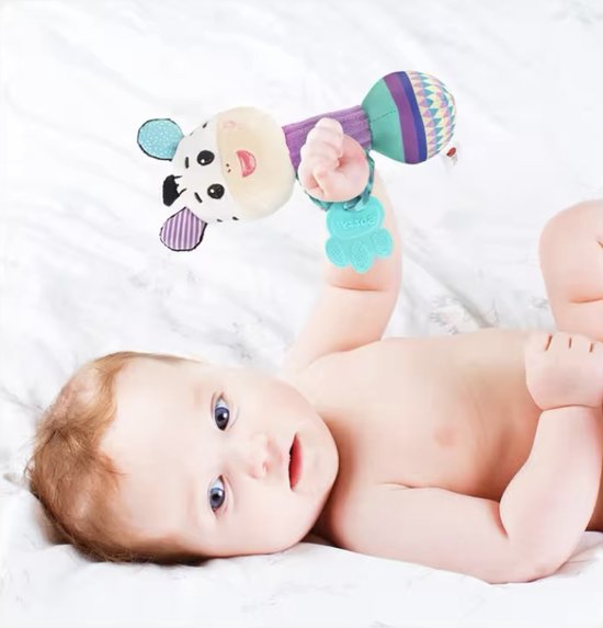 Baby rammelaar - Hert - Rammelaar - Baby speelgoed - Kraamcadeau - Babyshower cadeau - Vanaf 0 maanden - Pluche - Met Handgrip & Polsbandje - Unisex van EtsyBasics. — afbeelding 3