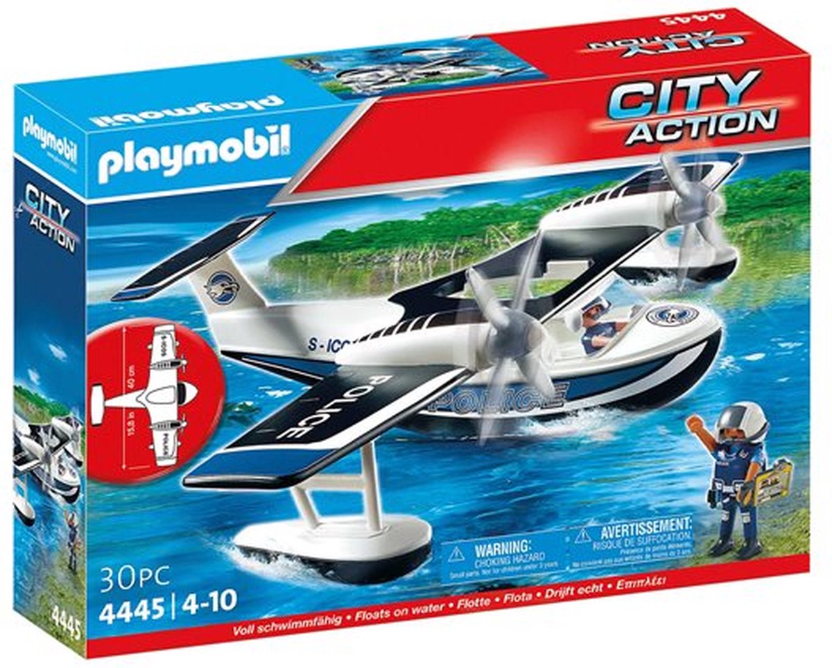 PLAYMOBIL Politiewatervliegtuig - 4445 — afbeelding 24