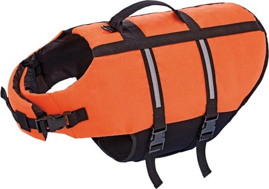 Zwemvest Hond – Maat M - Reddingsvest Hond – Hondenzwemvest – Voor Honden tot 25 KG - Oranje