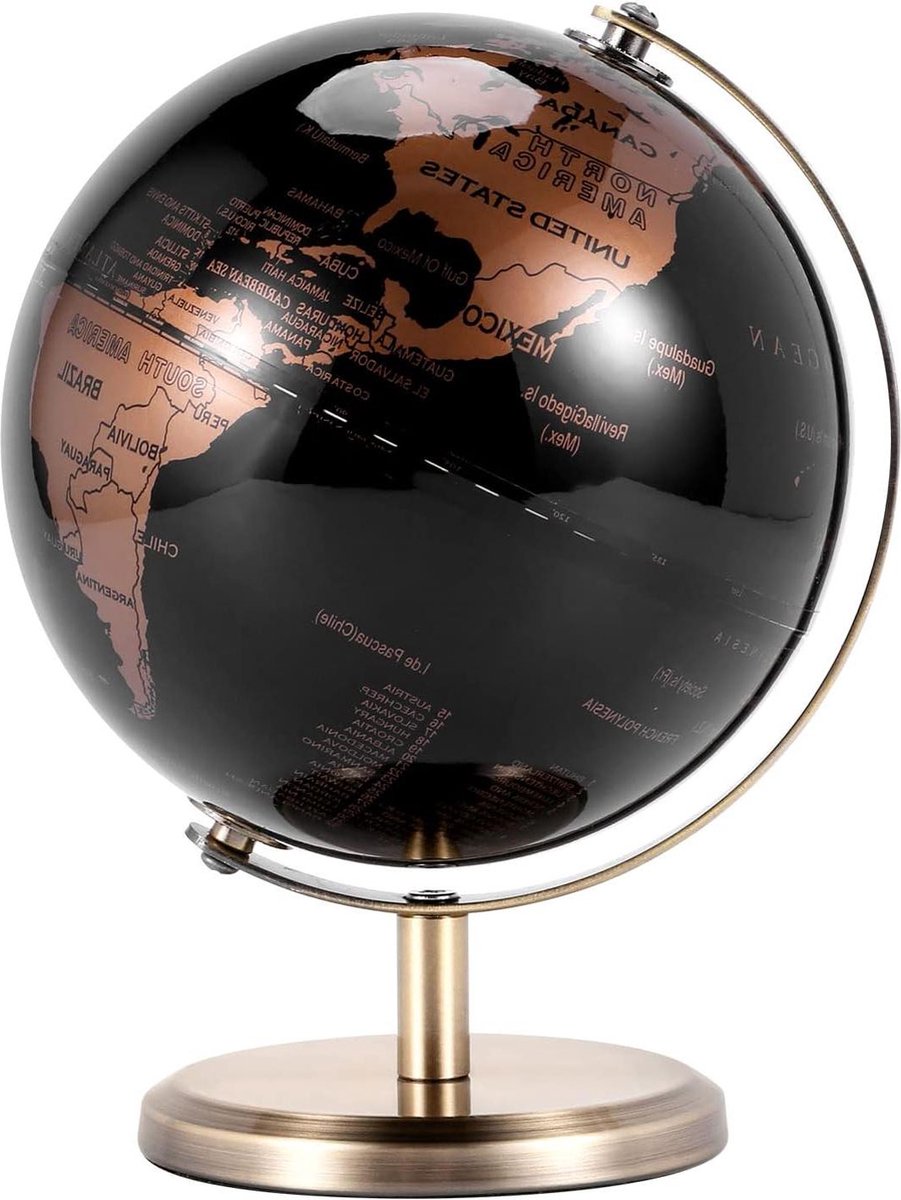 Wereldbol ster foto kaarten globe huis tafel bureau ornamenten goud decoratie accessoires