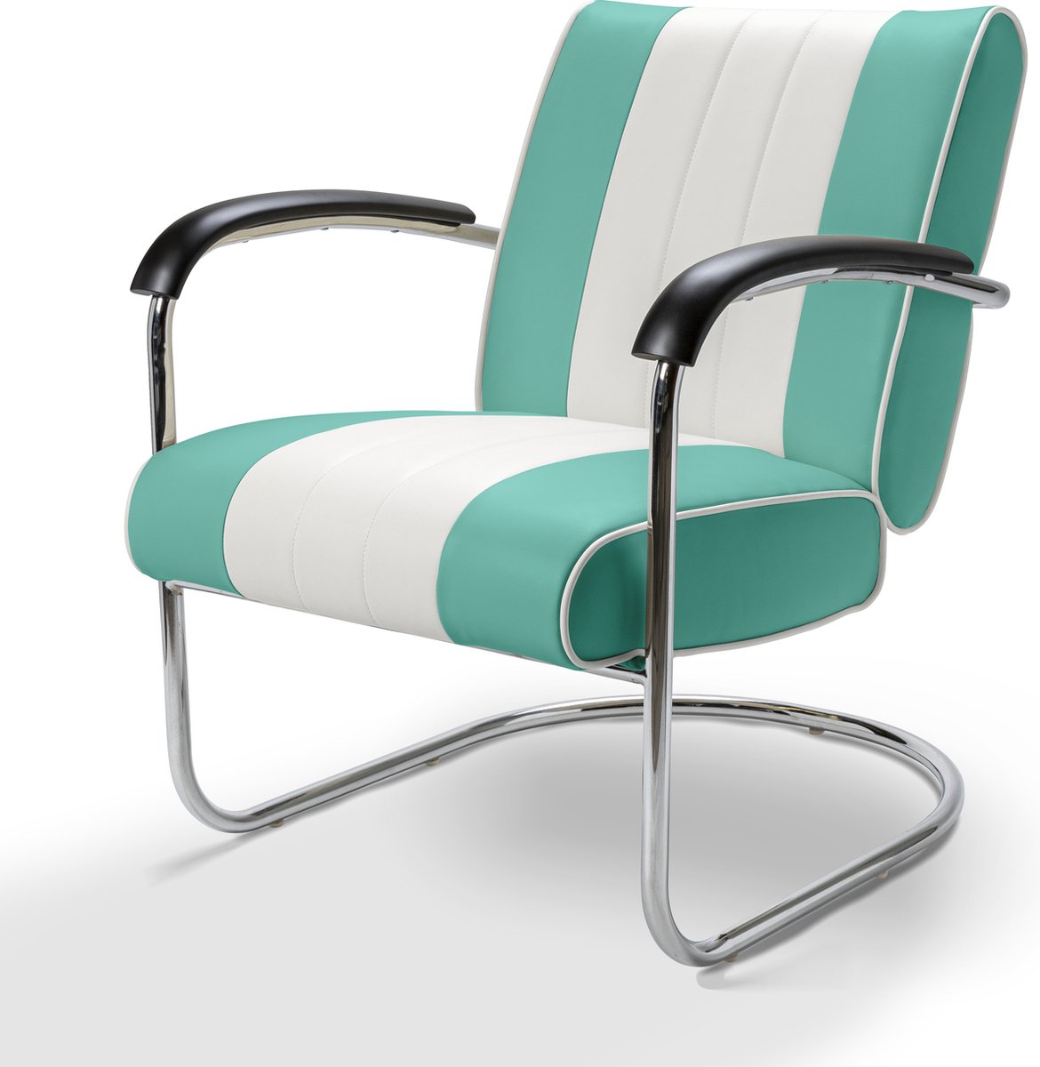 Bel Air Retro Loungestoel LC-01 Turquoise