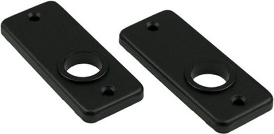 Rosaces AMI - rectangulaires - 4 RH - trou poignée - noir