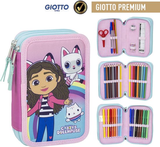 Gabby's Poppenhuis Etui Tekenen Knutselen Tekenset Meisjes - 44 Pieces