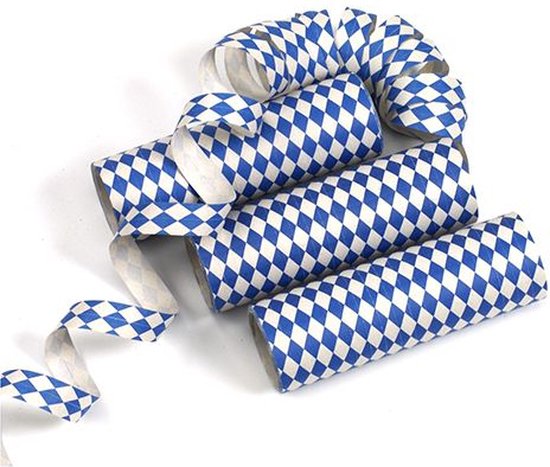 Serpentines 4 m "Beiers blauw" brandvertagend ( 30 rollen)