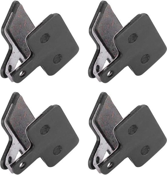 Plaquettes de frein de Vélo – 4 paires de plaquettes de frein à disque semi-métalliques en cuivre – Remplacement pour VTT et Vélos de course