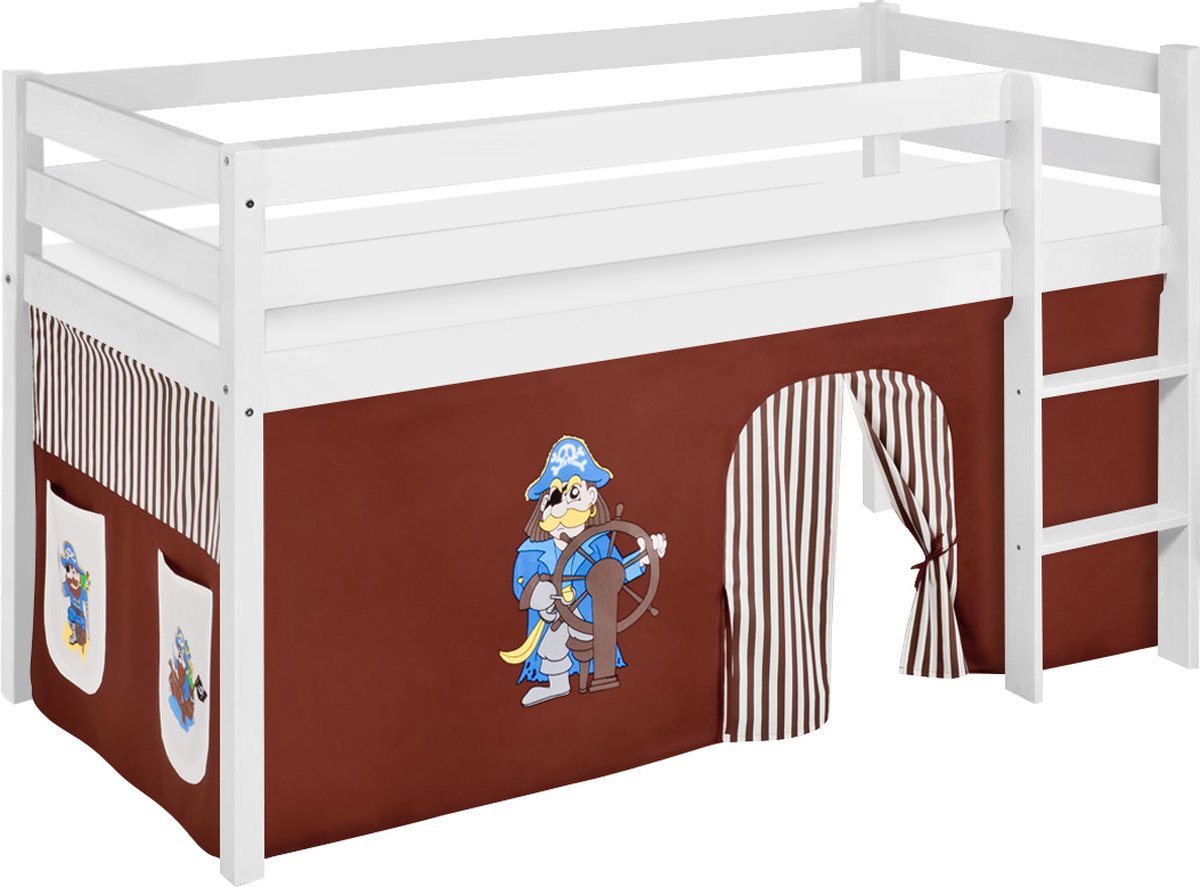 Halfhoogslaper Piraat Bruin met tent