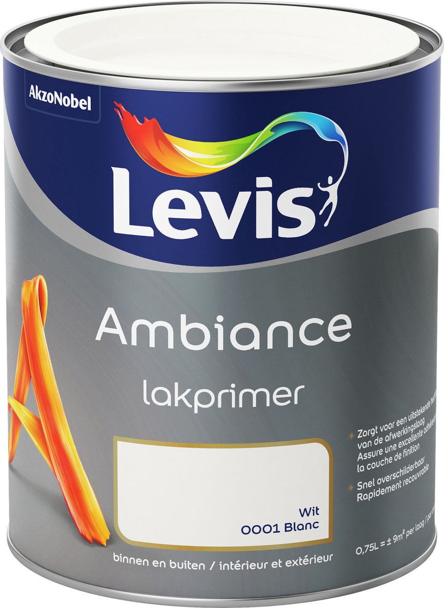 Levis - Ambiance Lak Primer - Wit - 0,75 L