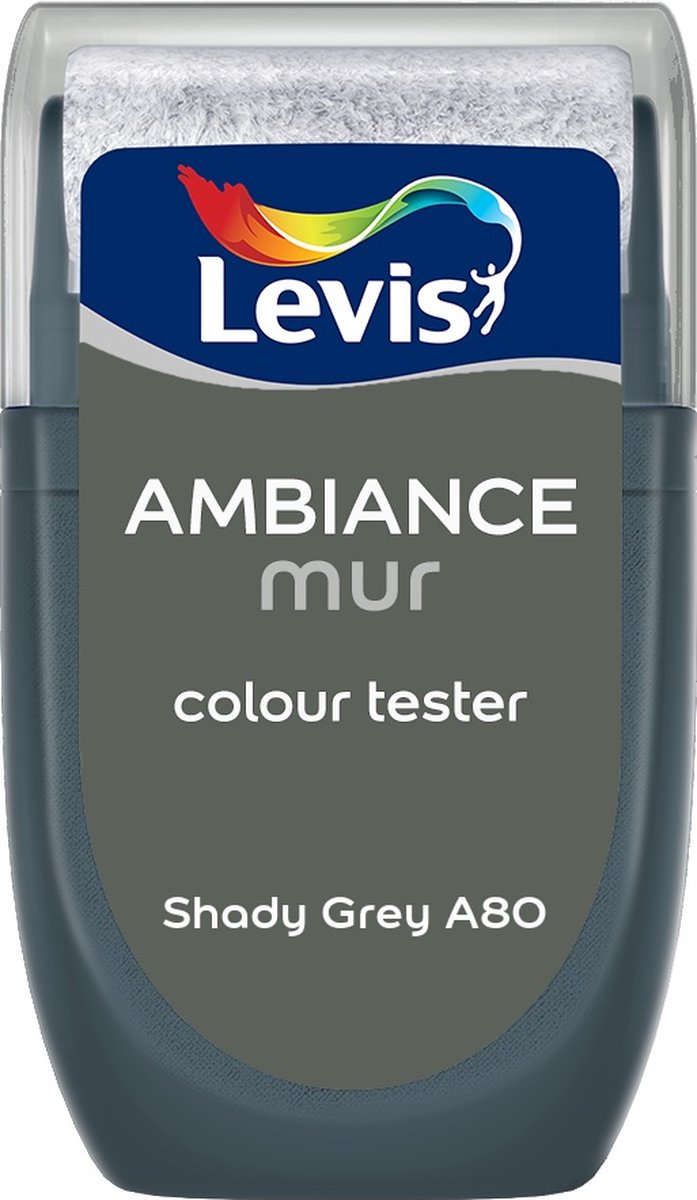 Levis Muurverf Kleurtester Mat Mix Shady Grey A80 30 ML