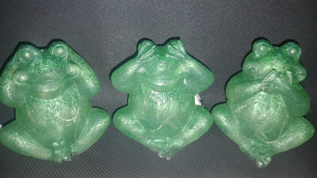 starwolf, lampje, kikkers, horen zien en zwijgen, groen/glinsters, geschenk, uniek,