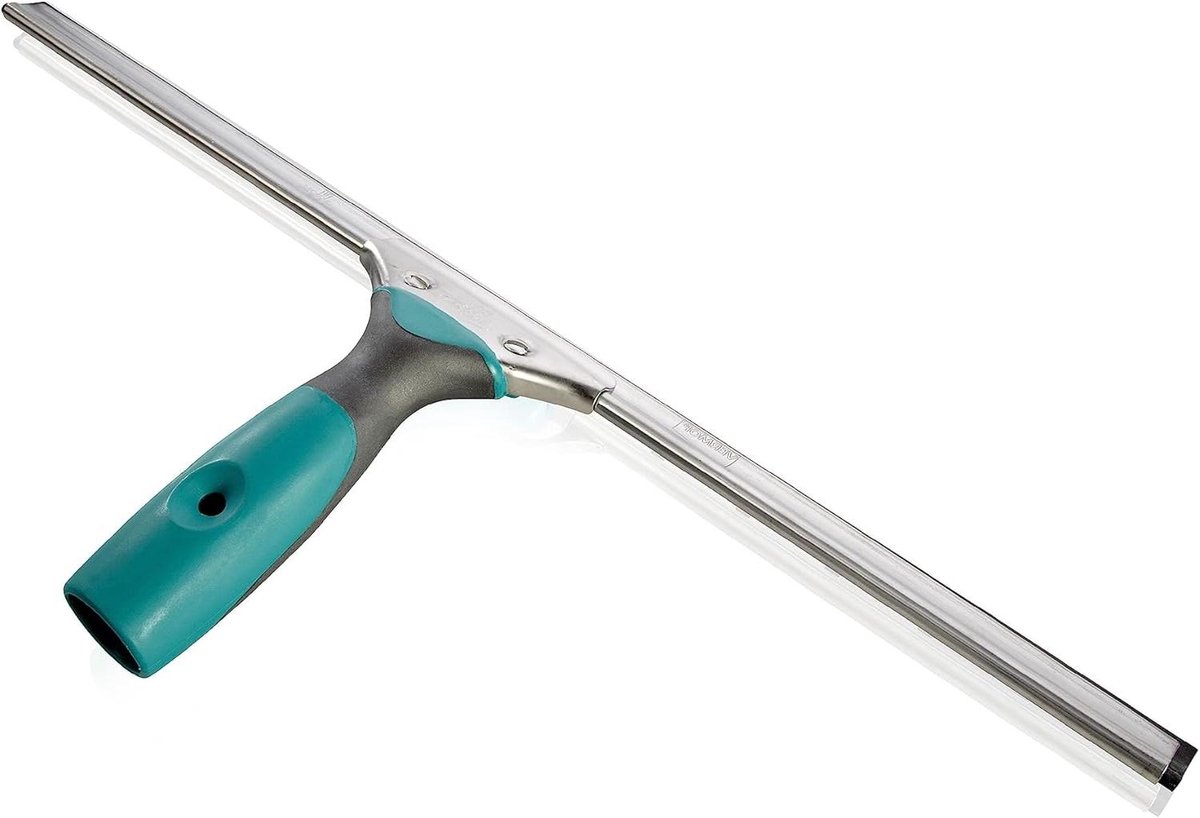 Raamtrekker 45 cm met zachte rubberen handgreep flexibele rubberen lip douchewisser met verschuifbare greeppositie