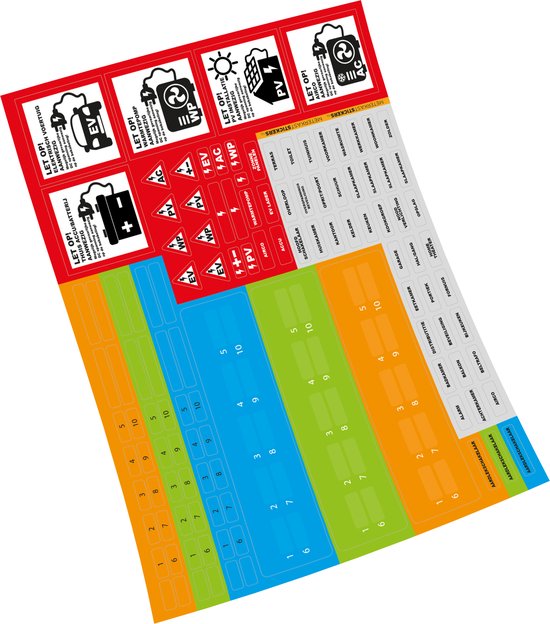 Meterkaststickers - Vel van 119 stickers