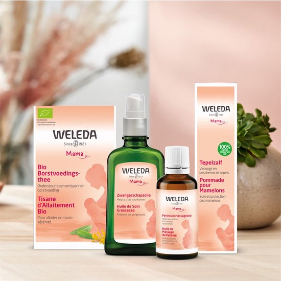 WELEDA Zwangerschapsolie - Lavendel, Wilde Roos & Sinaasappel - Voorkomt & Vermindert Striae - 100% Natuurlijke Ingrediënten - 100ml