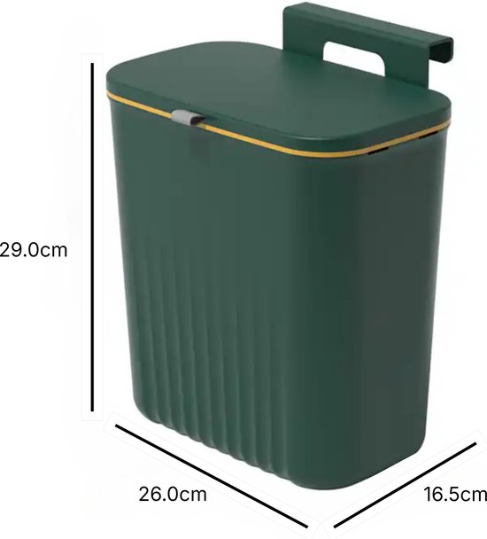 Ludoris Ophangprullenbak – Groen – Inbouwafvalemmer ...