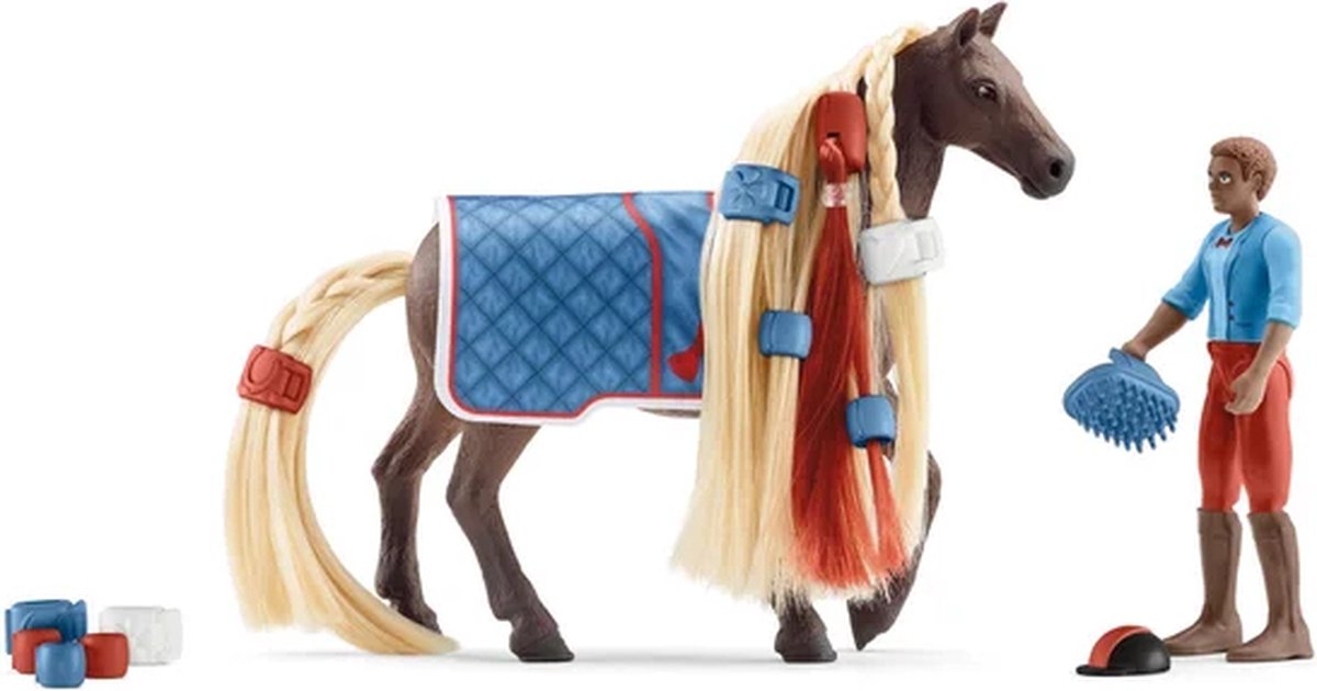 schleich HORSE CLUB Sofia's Beauties - Leo & Rocky Starterset - Kinderspeelgoed - Paarden Speelgoed met Kambare Manen — afbeelding 11