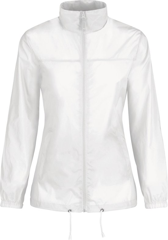 Veste Femme S B&C Manches Longues White 100% Nylon