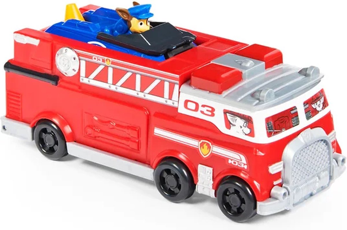 PAW Patrol True Metal Brandweerauto - Gegoten teamvoertuig met Chase-speelgoedvoertuig - schaal 1:55 — afbeelding 8