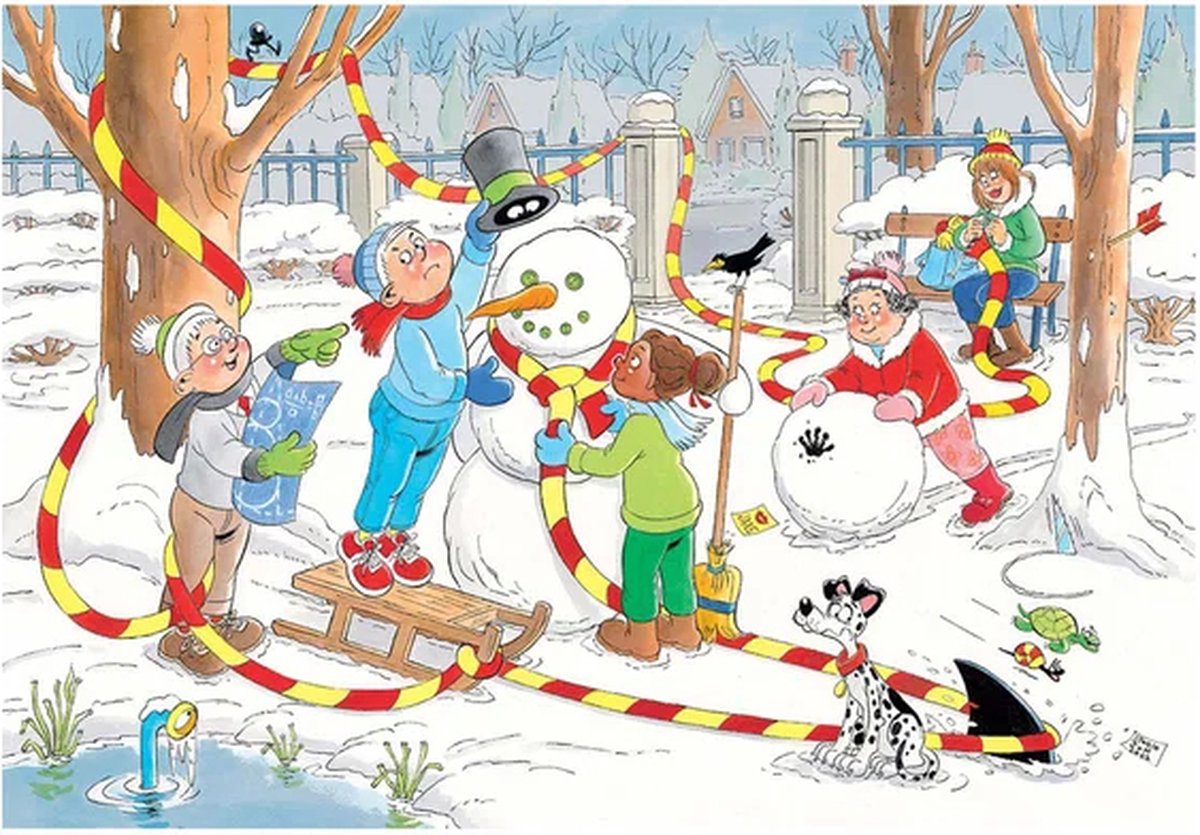Jan van Haasteren Junior - De Sneeuwman - 150 stukjes - Legpuzzel — afbeelding 4