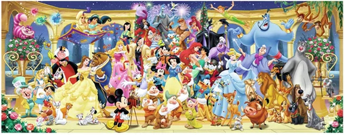 Ravensburger puzzel Disney groepsfoto - 1000 stukjes panorama. — afbeelding 4