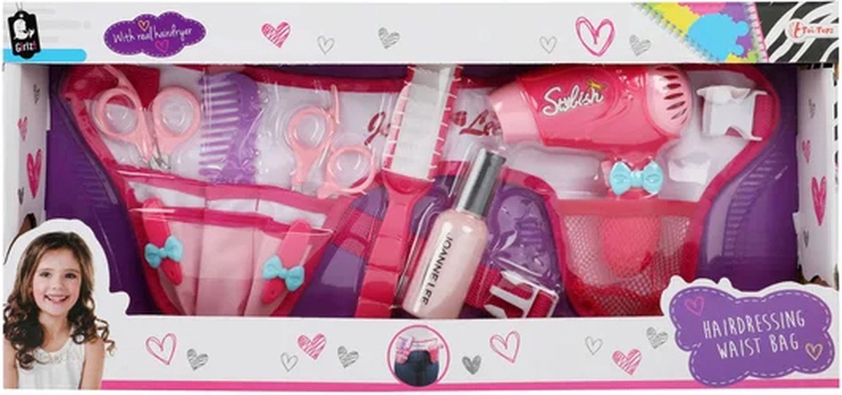 Kappersset Roze — afbeelding 4