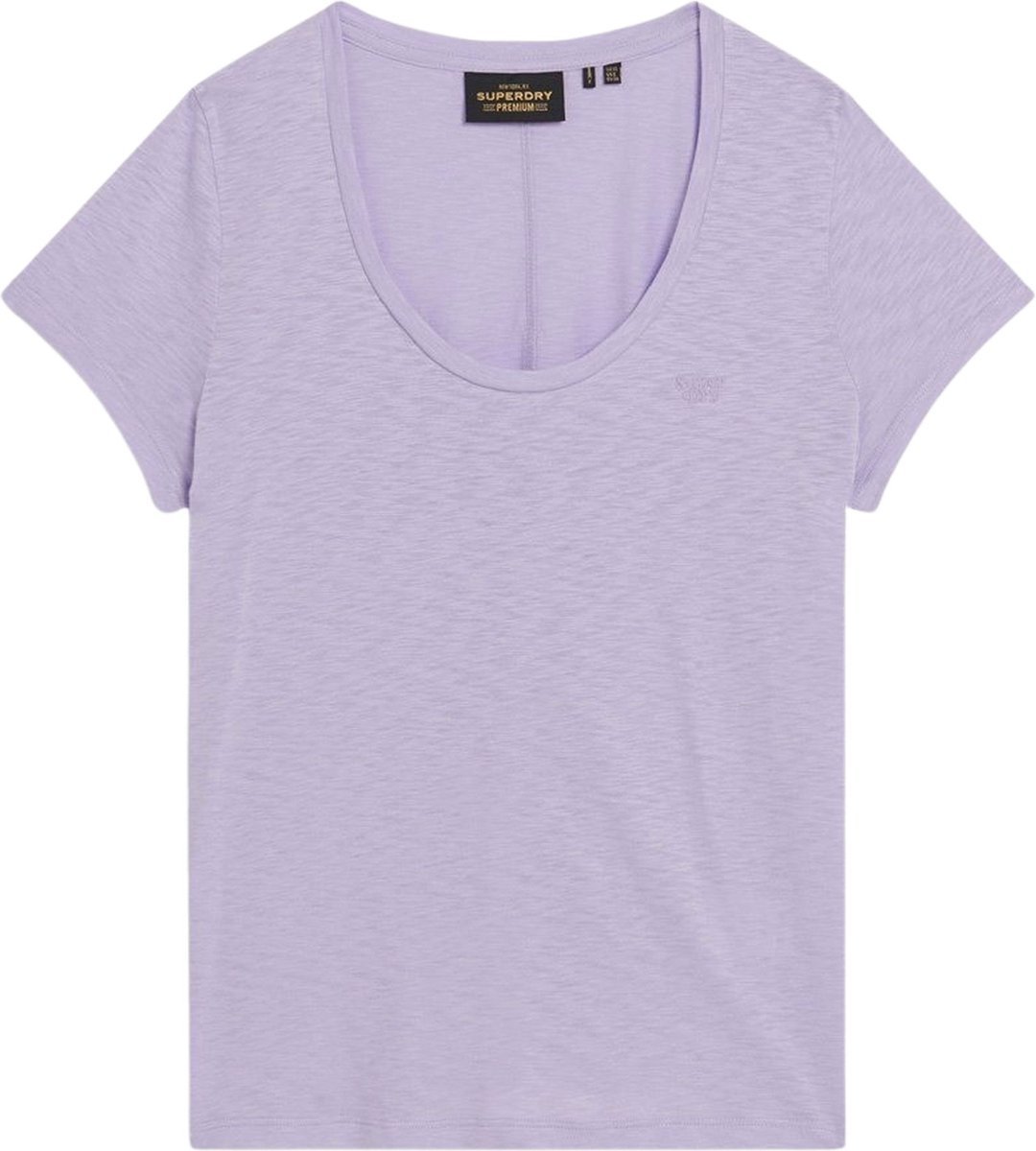 Superdry SCOOP NECK TEE Dames Paars