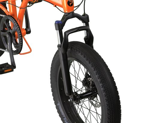 PACTO ONE FOLDING BIKE ORANGE 6v VOUWFIETS PLOOIFIETS FATBIKE FIETS ALUMINIUM PHATBIKE van PACTO — afbeelding 5