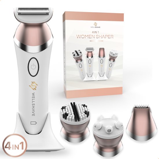 Foto: Wellshave 4 in 1 ladyshave voor vrouwen trimmer voor vrouwen dames bikinitrimmer dames scheerapparaat vrouw