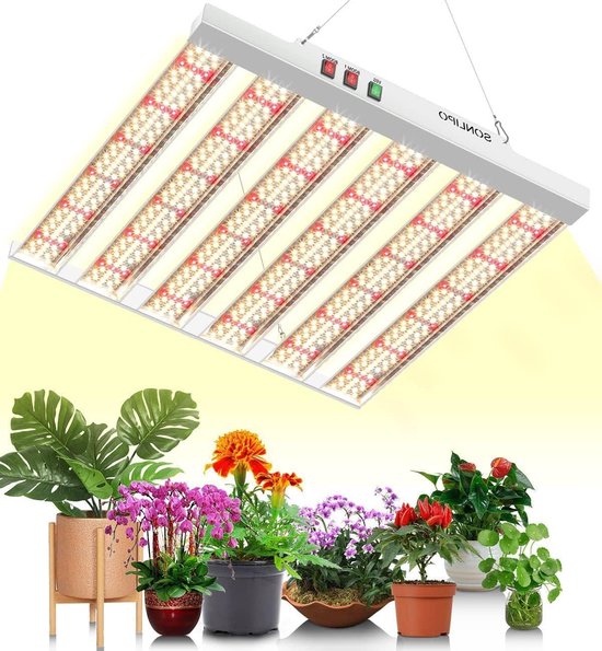 Foto: Green harmony spf2000 led plantenlamp volledig spectrum groeilamp 200 w 120 x 120 cm 882 stuks sam sung diodes groeilampen voor planten plantenlicht led groeilamp voor kamerplanten groenten zaaien green harmony kweeklamp