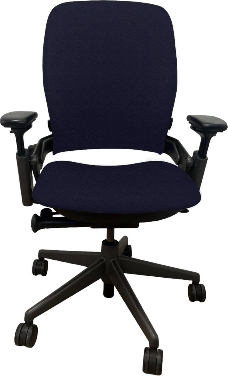 Steelcase Leap V2 Full Option donker blauw - ergonomische bureaustoel - 5 jaar garantie