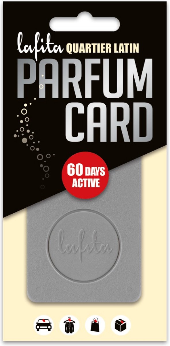 Goedkoopste Lafita Parfum Card Quartier Latin - 1 stuk - Luchtverfrisser - Beige - Bloemig & Fruitig